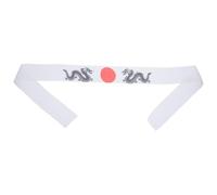 ULTECHNOVO Bandeau de Karaté Japonerie en Polyester Blanc, Respirant et Absorbant la Sueur, Style Créatif pour Entraînement et Usage Quotidien