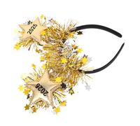 ULTECHNOVO bandeau joyeux 2026 décorations de couvre-chef de bonne année Bonne année des bandeaux Accessoires de cheveux du Nouvel An bandeau de costume de réveillon du nouvel an Golden