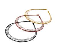 ULTECHNOVO Bandeaux Ondulés Antidérapants pour Cheveux Unisexes, Lot de 3 Pièces, Taille Standard, Invisibles, Adaptés au Sport et Usage Quotidien Couleur Aléatoire