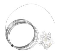 ULTECHNOVO Bandes Chauffantes de Scelleuse 0,6 Mm Filament Rond 5 M 20 Connecteurs Pièces Détachées pour Machines à Emballer sous Vide Chauffage Rapide et Précis Compatible Multifonction