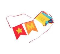 ULTECHNOVO Bannière de Fête de Noël Colorée Tissu Non Tissé Fanions à Queue Hirondelle avec Message Merry Christmas Décoration Murale pour Garage Guirlande Festive Polyvalente pour Fêtes