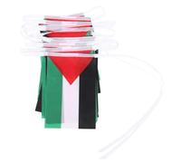 ULTECHNOVO Bannière de Palestine Guirlande Patriotique 20 Pièces 6 Mètres pour Décoration Maison Jardin et Événements Sportifs