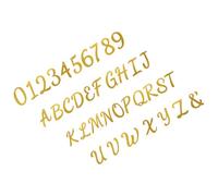ULTECHNOVO Bannière et Réutilisables Décorations Légères pour Anniversaire Lettres Dorées à Paillettes Chiffres Scintillants 1 Set en Papier Glitter et Noces D'or