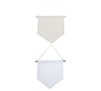 ULTECHNOVO Bannière Murale en Tissu pour Affichage de Badges et Pins, 2 Pièces, Décoration Murale Unique pour Bureau et Arts, Toile Vierge à Personnaliser