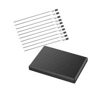 ULTECHNOVO Base Clips De Coloriage Modèle Grand Format Plastique Noir 10 Pinces à Tête Souple, Support Clips Peinture Bricolage, Pince Crocodile, Outil Peinture Maquettes Loisirs Créatifs Extérieur