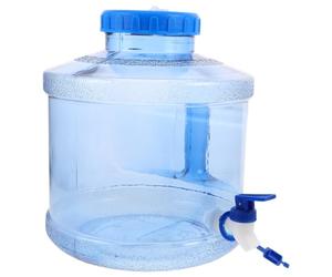 ULTECHNOVO Bidon d'eau de Camping Robinet 7,5 L en PP pour Urgence | Contrôle du Débit, Transport Facile, Anti-débordement, Usage Continu, pour Randonnée et Réserve D'eau