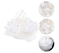 ULTECHNOVO Boîte à Bague de Fiançailles en Mousse Blanche Écrin Cœur Décoratif pour Alliances Coffret Bijoux Léger et Réutilisable Cérémonie Mariage et Saint-Valentin