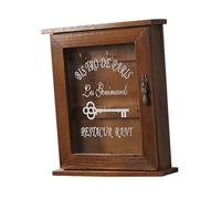 ULTECHNOVO Boîte à Clés Murale en Acrylique Couleur Ancienne, Pratique Et Suspendue, Rangement Sécurisé pour Entrée De Maison Et Bureau, Étui à Clés Multifonction pour Organisation Quotidienne