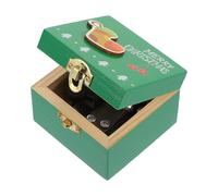 ULTECHNOVO Boîte à Musique à Manivelle en Bois Taille Moyenne Décoration de Noël Originale Présent de Noël pour Garçon et Filles Design Chaussette Festive Fournitures de Festival