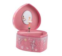 ULTECHNOVO Boîte à Musique Cœur Organisateur Bijoux Fille Boîte Bijoux Musique Danseuse Coffret Souvenir Garçon Fille Femmes Cadeau Noël