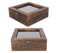ULTECHNOVO Boîte à Spécimens Rétro en Bois Coffret de Rangement Résistant la Déformation pour Insectes 2pcs Matériau Synthétique et Bois, pour Exposition Éducative