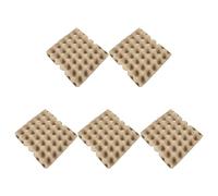 ULTECHNOVO Boîte à Œufs en Pâte à Papier 30 Alvéoles 5×6 Naturel Porte-œufs Réutilisable Anti-collision pour Rangement Réfrigérateur et Marché, Plateau Carton pour Organisation la Cuisine