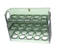 ULTECHNOVO Boîte à Œufs Pour Réfrigérateur Transparent Vert, Capacité, Matériau Pet Sécurisé, Rangement Vertical Anti-casse, Cuisine Familiale Et Restauration