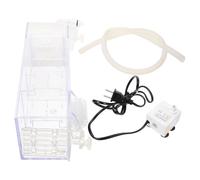 ULTECHNOVO Boîte de Filtration pour Aquarium, Boîte D'aquarium Propre en Acrylique avec Pompe 5w, Design Transparent, Murale, pour Parois de 3 à 8mm, pour Aquarium et Fish Tank