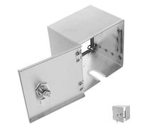 ULTECHNOVO Boîte de Prise Électrique Murale en Acier Inoxydable 86 Mm Étanche avec Serrure, Boîtier Extérieur Verrouillable pour Véhicule Électrique, Protection Anti-intrusion et Usage