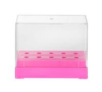 ULTECHNOVO Boîte de Rangement en Plastique Transparent pour Têtes de Meulage D'ongles Affichage, pour Organisation de Bureau et Formation Nail Art