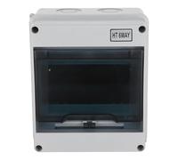 ULTECHNOVO Boîte Électrique Étanche Extérieure 6 Circuits Plastique Résistant aux Intempéries avec Couvercle, Coffret de Distribution Électrique Mural pour Usage Intérieur et Extérieur,