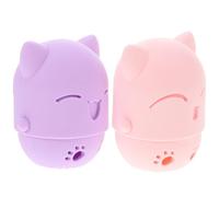 ULTECHNOVO Boîte Porte-éponge Silicone Anti-Chute et Anti-poussière 2 Pcs Organisateur Multi-Usage pour Éponges de Maquillage Étui Protecteur Maison et Voyages