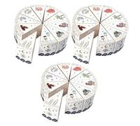 ULTECHNOVO Boîtes d'Emballage Triangulaires de Part de Gâteau 30 Pcs en Papier Coloré pour Fêtes du Moyen-Orient Eid Mubarak Boîtes à Bonbons Décoratives pour Mariage et Célébrations
