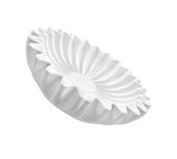 ULTECHNOVO Bol Décoratif Résine avec Bords Festonnés Porte Clés et Vide Poche Multifonction pour Entrée Rangement Bijoux et Snacks Décor Élégant pour Salon et Bureau Dimensions Blanc