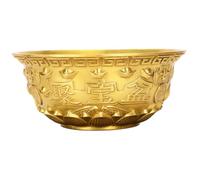 ULTECHNOVO Bol Laiton Vintage Bassin de Trésor Feng Shui Décoratif Bol et Élégant pour Bureau et Maison de