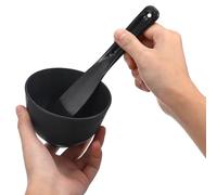 ULTECHNOVO Bol Mélangeur en Silicone pour Masque Facial - Lot de 3 Set de Bols à Fond Profond 3 Spatules Plates - Accessoires Beauté Réutilisables pour Soin Spa, Application