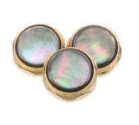 ULTECHNOVO Bouchons de Piston de Trompette 3 Pièces en Coquillage Noir pour Réparation et Remplacement, Boutons de Commande de Vanne Adaptés aux Musiciens en Déplacement