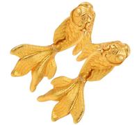 ULTECHNOVO Boucles Oreilles Poisson Koï Alliage de Zinc Doré Bijoux Animalier Symbole de Chance pour Femmes Design Élégant pour Usage Quotidien et Occasions Spéciales