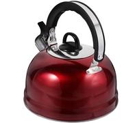 ULTECHNOVO Bouilloire Sifflante en Acier Inoxydable 3l Poignée Ergonomique et Facile à Nettoyer, Bouilloire pour Cuisinière Rouge pour Théière Domestique Plusieurs styles