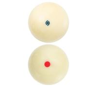 ULTECHNOVO Boules Blanches Plusieurs Styles en Résine de Billard 2 Pièces Résistantes à l'usure Rayures, Boules de Billard Remplaçables pour Joueurs de Tous Niveaux en Bars Plusieurs Styles