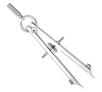 ULTECHNOVO Boussole Métallique Compacte en Cuir Résistant à L'usure pour Travaux de Dessin Précis, Outil de Mesure Multifonction Jambes Robustes, pour Artistes et Mathématiques