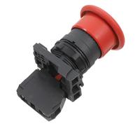 ULTECHNOVO Bouton D'arrêt D'urgence Industriel à Bouton-poussoir Tête Champignon Rouge, Interrupteur à Contact Normalement Fermé, Accessoire Compatible pour Machine, Outil de Sécurité