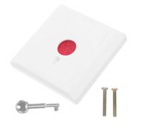 ULTECHNOVO Bouton-poussoir Design Centré L'humain en Abs Blanc D'arrêt D'urgence Multifonctionnel Sécurisé et Fiable pour Hôpitaux et Situations D'incendie