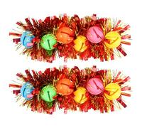 ULTECHNOVO Bracelets de Carnaval Décoratifs 2 Pièces en Plastique Rouge Légers Douleur pour Fêtes et Rassemblements Festifs