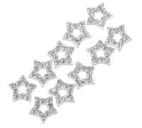 ULTECHNOVO Breloques à Détails Creux Argenté en Alliage de Zinc 10pcs Forme Accessoires Nail Art Délicats pour Manucure et Personnel