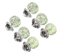 ULTECHNOVO Broches sans Clous Lot de 6 Boutons Pression Amovibles Perle pour Décoration Mariage, Corsages, Jupes, Cols et Châles Femme Vert
