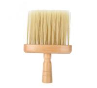 ULTECHNOVO Brosse à Cheveux de Barbier Manche Bois Balayette Coupe Cheveux Légère et Brosse Dépoussiérante pour Cou Salon et Usage Maison