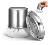 ULTECHNOVO Brosse à Huile de Cuisson INOX avec Plateau 2 Pièces
