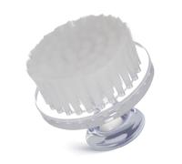 ULTECHNOVO Brosse Faciale Manuelle Exfoliante Visage en Pp Blanc, Pratique à Tenir, Protège la Contamination, avec Couvercle, Nettoyage Quotidien Voyages
