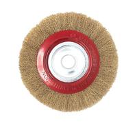 ULTECHNOVO Brosse Métallique Ronde en Fil D’acier 125 Mm Bague D’adaptation Brosse de Polissage et Nettoyage pour Outils Rotatifs Antirouille pour Meuleuse Électrique
