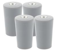 ULTECHNOVO Butées de Stores Enrouleurs 4 Pièces Gris, Accessoires Pièces de Rechange pour Volets Roulants, Butée de Sécurité Compacte et Résistante pour Stores en Bambou, Usage Maison