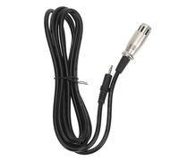 ULTECHNOVO Câble Audio de Conversion Microphone Xlr Femelle vers 3,5mm Noir | Cuivre Pvc, Double Blindage et Fiche Plaquée Or, pour Enregistreurs Vidéo et Voix