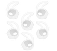 ULTECHNOVO Cache-Crochet d'oreille en Silicone Blanc Anti-dérapant, Facile à Installer, Lot de 6 Pièces pour Écouteurs sans Fil Adapté aux Appels Vidéo L'écoute Musicale