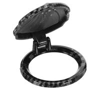 ULTECHNOVO Cache de Protection en Fibre de Carbone Noir sans Logo pour Bouton de Démarrage Bouton Voiture, Couvercle Décoratif D’allumage Résistant la Chaleur, Accessoire Intérieur Auto