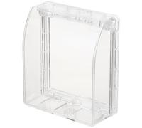 ULTECHNOVO Cache de Sonnette Étanche 11,50X10,00X4,50 CM Protection Anti-Pluie Transparente pour Boîtier de Sonnette Usage Extérieur Maison et Intérieur