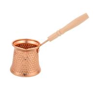 ULTECHNOVO Cafetière Turque Cezve 350ml en Aluminium avec Poignée en Bois, Bouilloire de Camping Rétro Simple à Nettoyer Cuisine et Camping