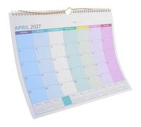 ULTECHNOVO Calendrier Mural en Papier de Juillet 2026 à Décembre 2027 avec Reliure Spirale et Perforation Supérieure, Vues Mensuelles Spacieuses, pour Bureau et École