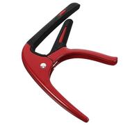 ULTECHNOVO Capodastre Professionnel pour Guitare Folk et Classique avec Pince en Métal et Silicone, Livré avec Médiator Rouge, pour Débutants et Professeurs de Musique