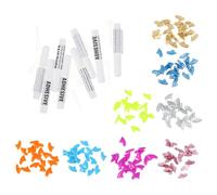 ULTECHNOVO Capsules pour Griffes de Chat Colorées 160pcs en Silicone Confortable avec 8 Colles Adhésives pour Prévention des Griffures et Accessoires pour Animaux Couleur Couleur Aléatoire
