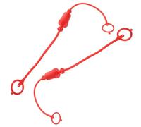 ULTECHNOVO Capuchons Anti-Poussière Hydraulique 1/4 Rouge Plastique, 2 Jeux pour Protection Raccords Coupleurs Hydrauliques à Connexion Rapide